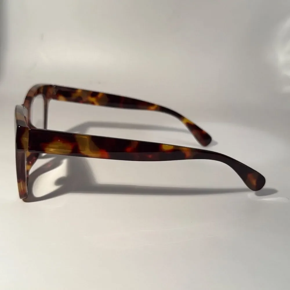 1562 Mona Reading Glasses 1.75 Tortoise Readers Rounded Square Frame NWT